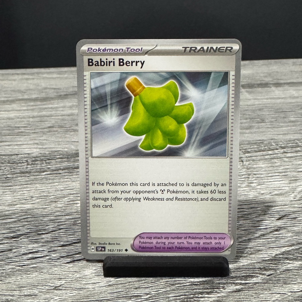 Pokémon | Surging Sparks Trainer (Pokémon Tool) #163/191: Babiri Berry (2024)